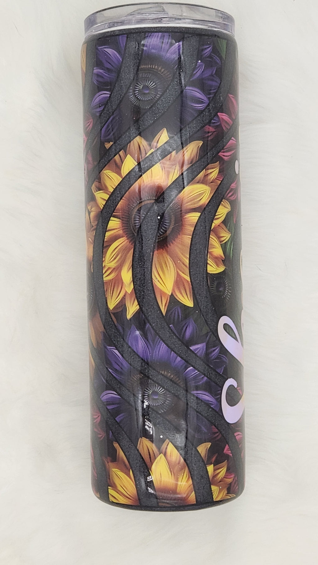 She Is Me Tumbler – 30 oz Inspirational Sunflower & Floral Cup | Empowering Gift for Women